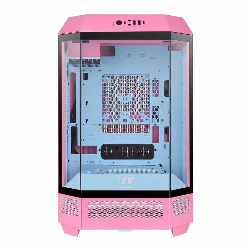 (image for) Thermaltake The Tower 300 Bubble Pink Micro Tower Tempered Glass PC Gaming Case